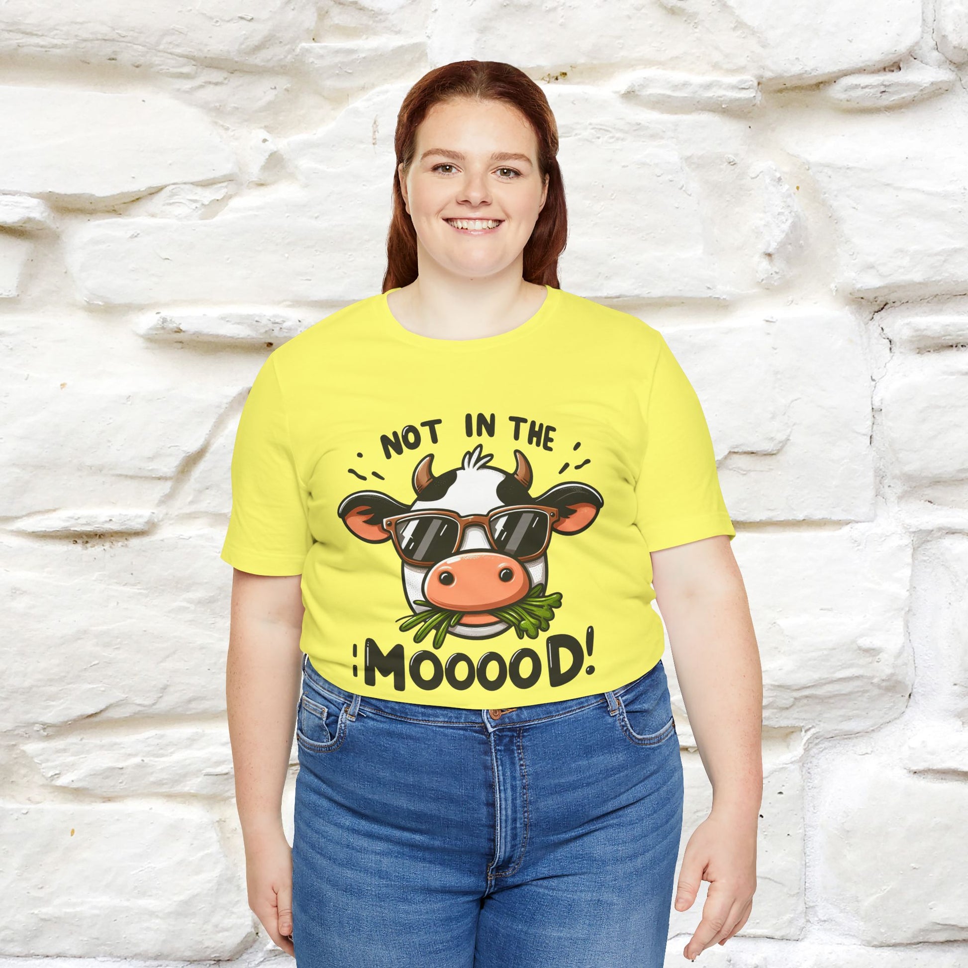 Not In The Moood – Funny Cow Pun T-Shirt | Nunu & Miao Studio - Nunu&Miao Studio