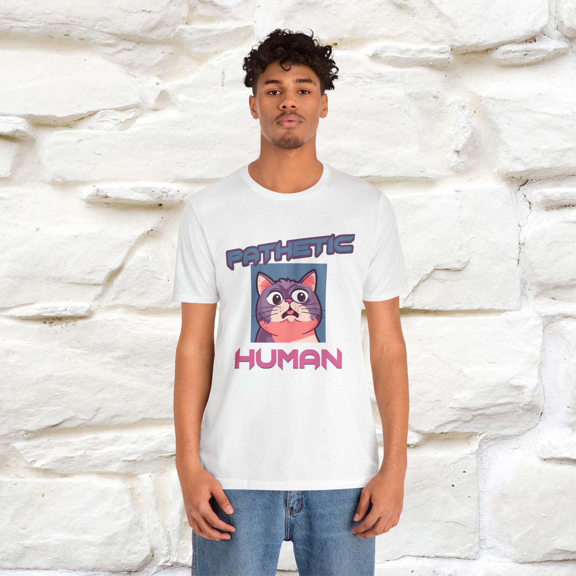 ''Pathetic Human'' | Funny Cat T-Shirt | Nunu&Miao Studio - Nunu&Miao Studio