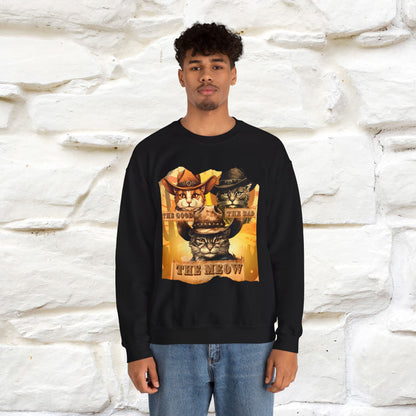 ''The Good, the Bad, and the Meow'' |Cat Sweatshirt | Nunu&Miao Studio