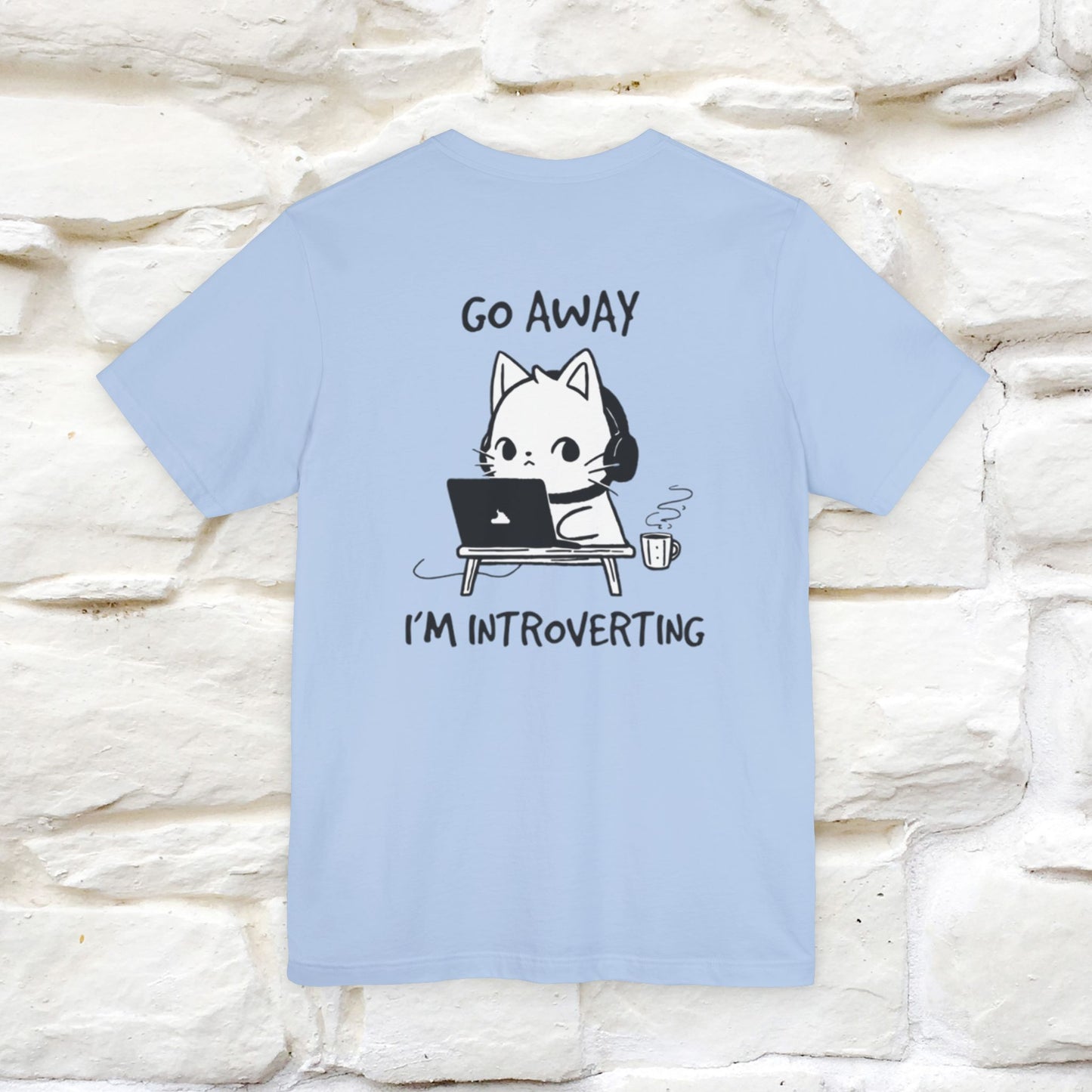 ''Go Away, I’m Introverting'' Cat T-Shirt | Nunu & Miao Studio - Nunu&Miao Studio