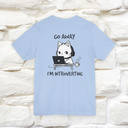 ''Go Away, I’m Introverting'' Cat T-Shirt | Nunu & Miao Studio - Nunu&Miao Studio