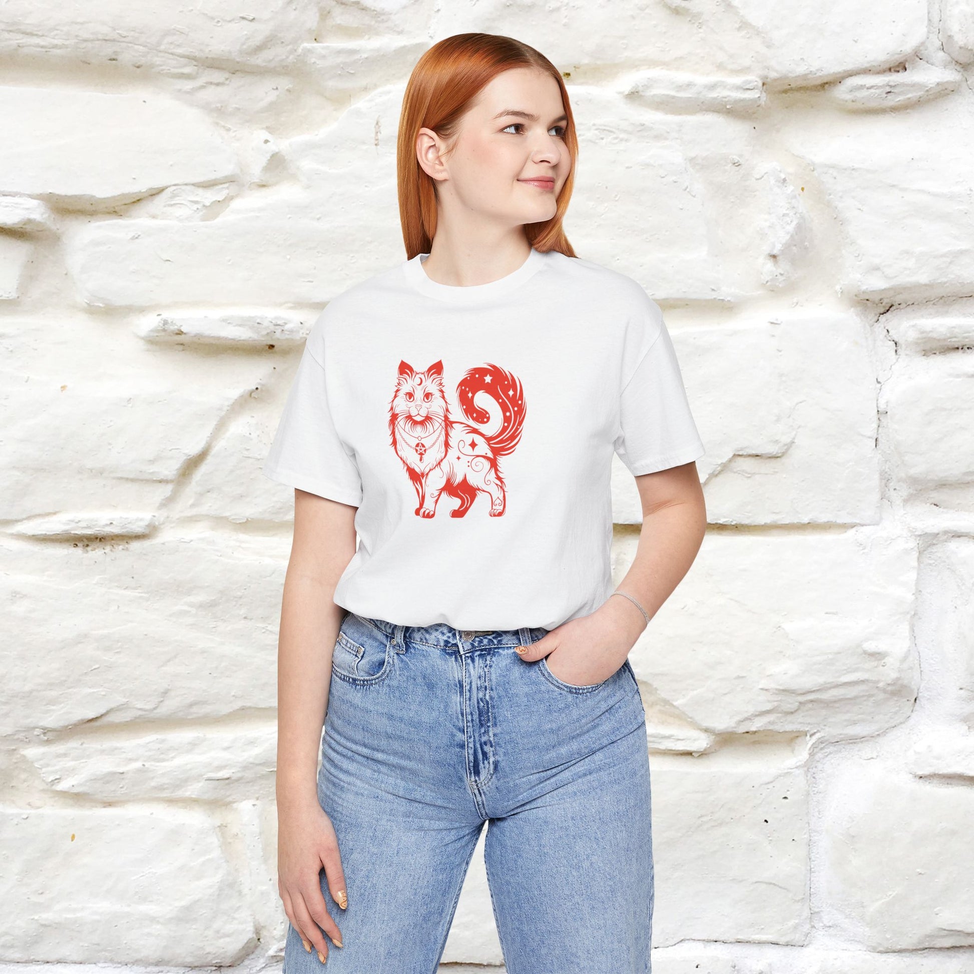 "The Third Eye'' Cat T-Shirt Front and Back Design | Nunu&Miao Studio - Nunu&Miao Studio