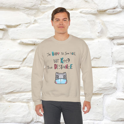 ''I'Am Happy To See You...'' |Cat Sweatshirt | Nunu&Miao Studio
