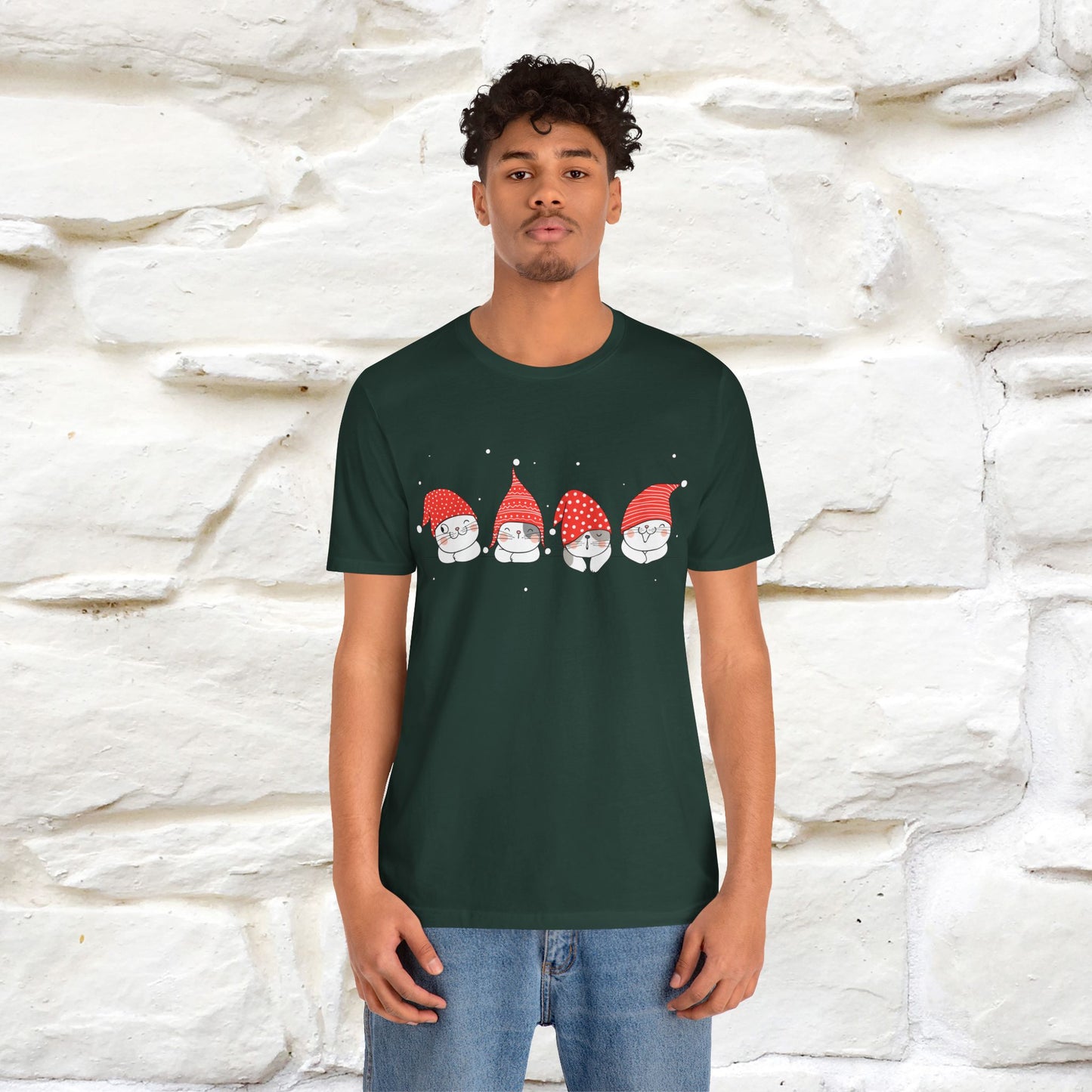 ''Christmas Cute'' |Cats T-shirt | Nunu&Miao Studio - Nunu&Miao Studio