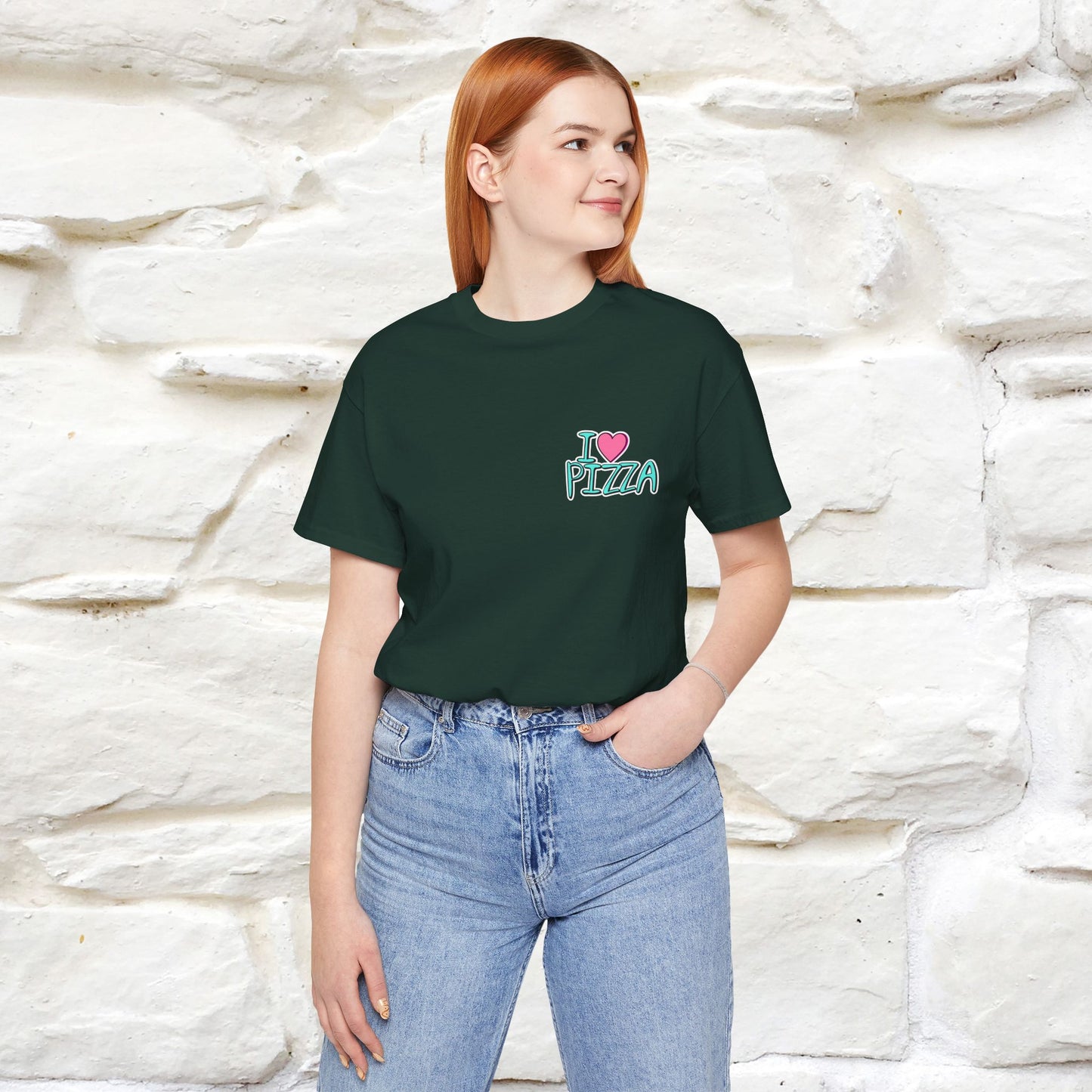 "I Love Pizza"| Cat T-shirt | Nunu&Miao Studio - Nunu&Miao Studio