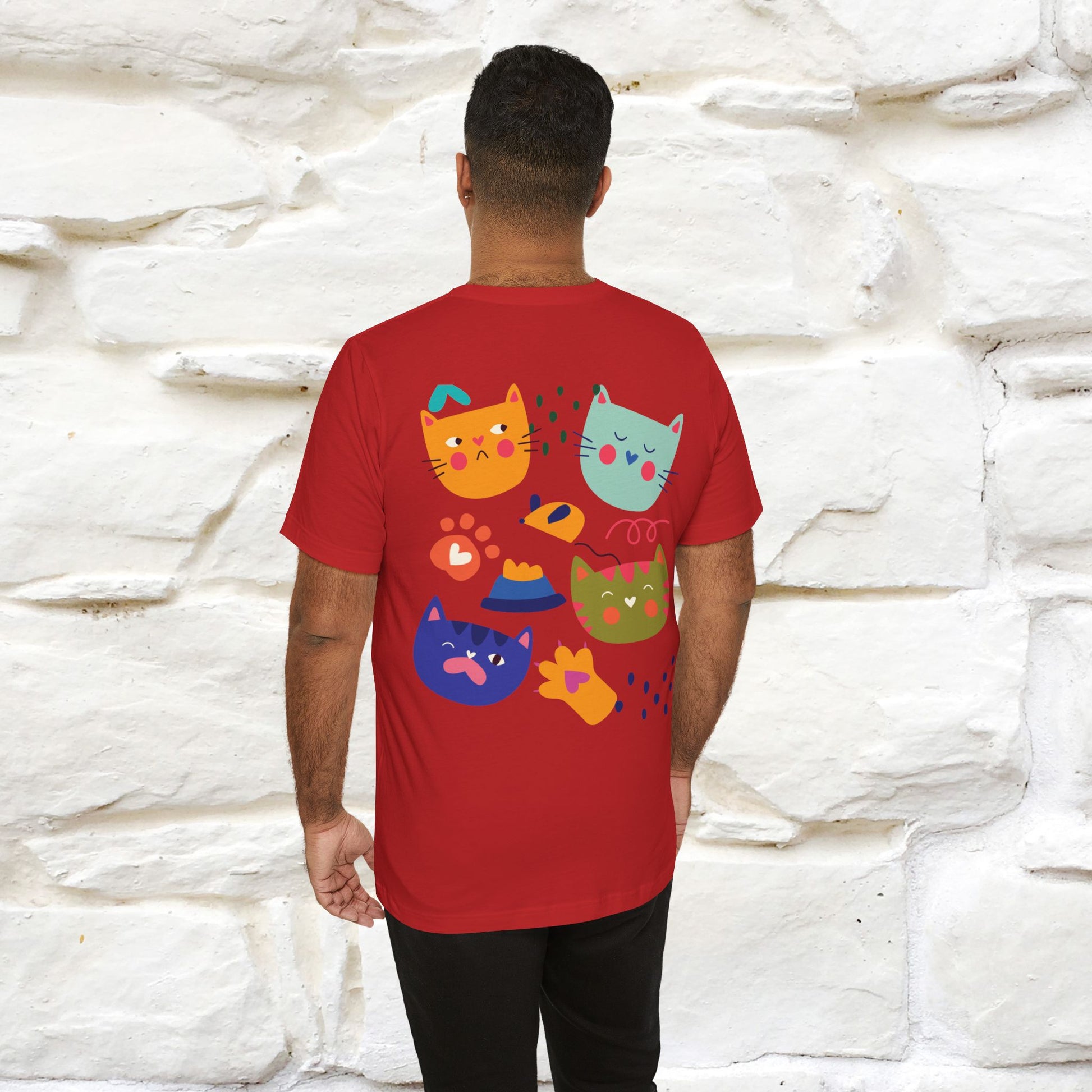 ''The Power Of Meow'' Cat T-Shirt Front and Back Design | Nunu&Miao Studio - Nunu&Miao Studio