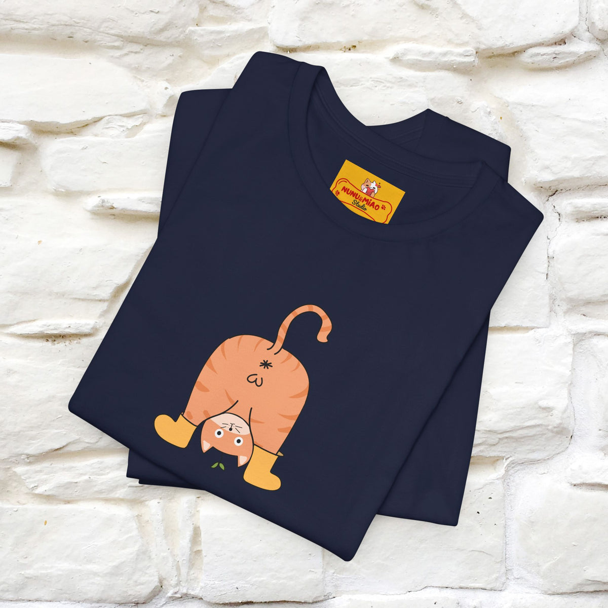 "Sometimes You Need to Look at Life from a Different Perspective" Cat T-Shirt | Front & Back Design | Nunu&Miao Studio