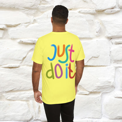 "Yes, Just Do It" Cat T-Shirt| Front & Back Design | Nunu&Miao Studio - Nunu&Miao Studio