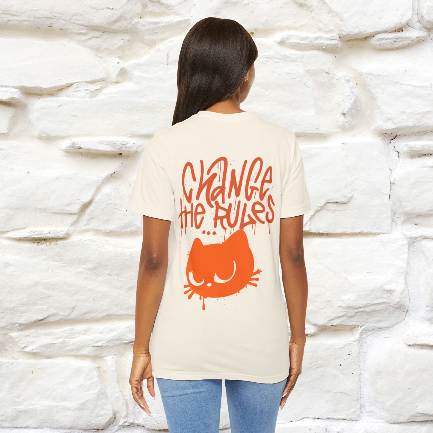 ''Change The Rules'' - Cat T-shirt -Nunu&Miao Studio - Nunu&Miao Studio