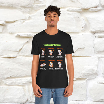 "The 6 Phases of Cat Logic" Hilarious Cat T-Shirt  | Nunu&Miao Studio - Nunu&Miao Studio
