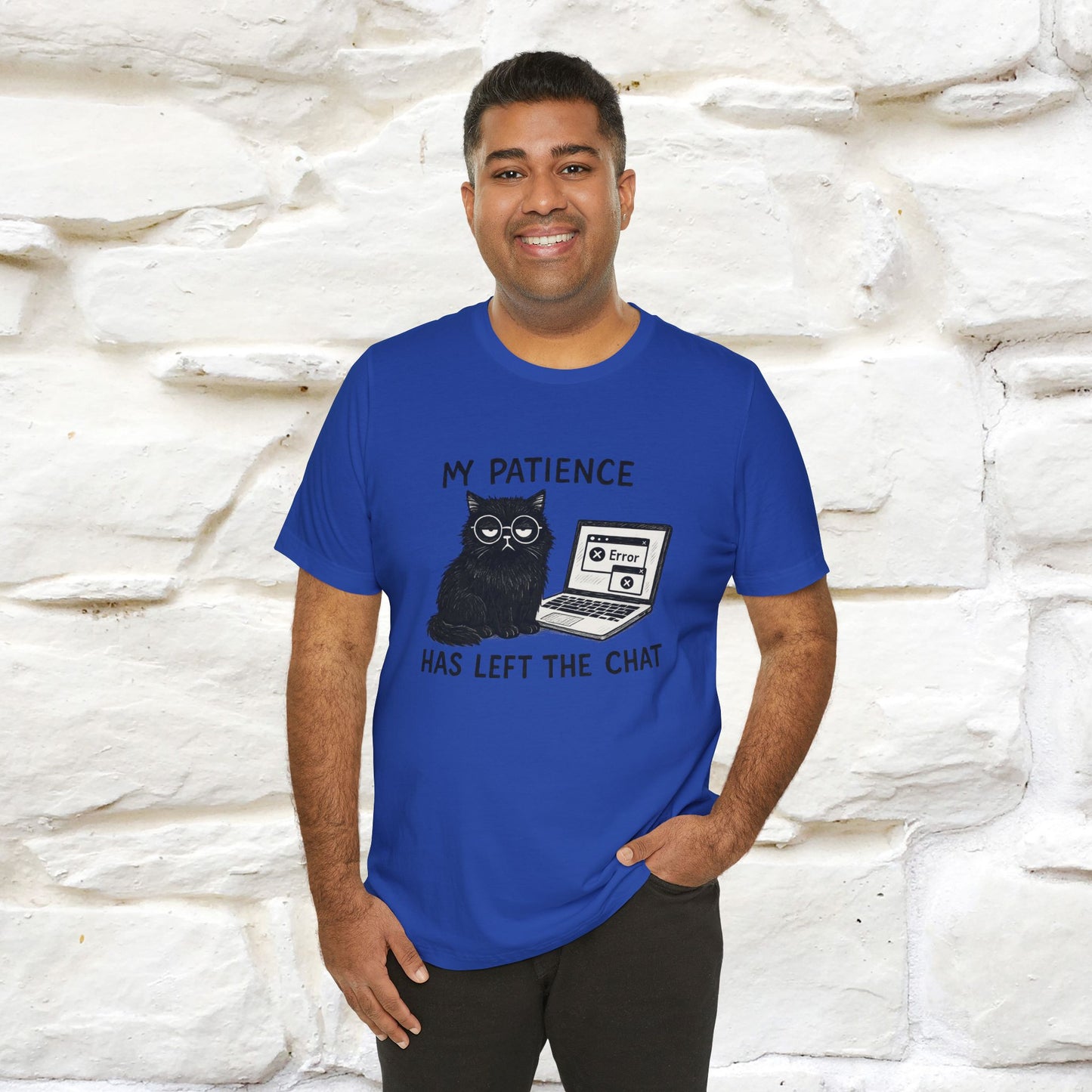 "My Patience Has Left The Chat" |Cat T-Shirt | Nunu&Miao Studio - Nunu&Miao Studio