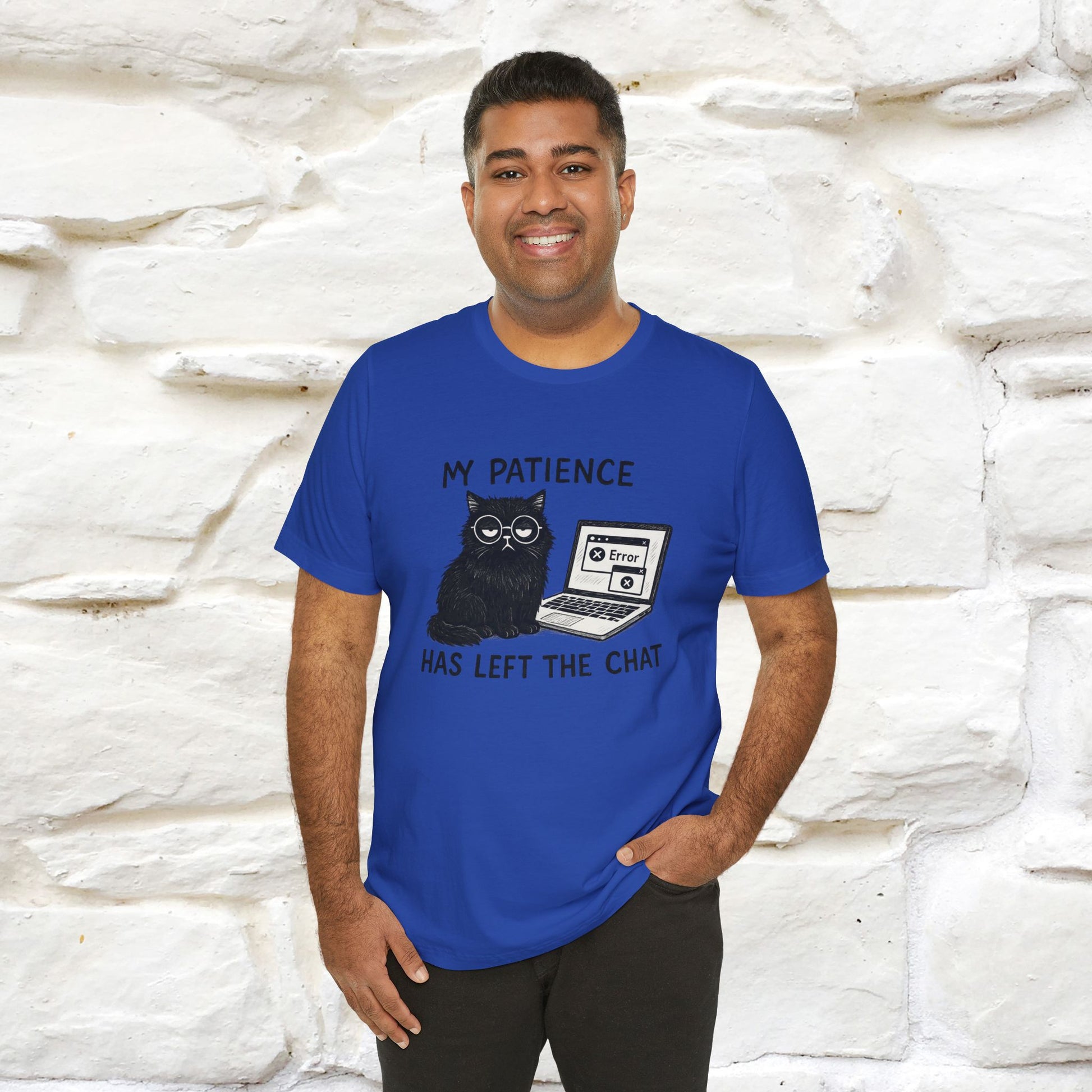 "My Patience Has Left The Chat" |Cat T-Shirt | Nunu&Miao Studio - Nunu&Miao Studio