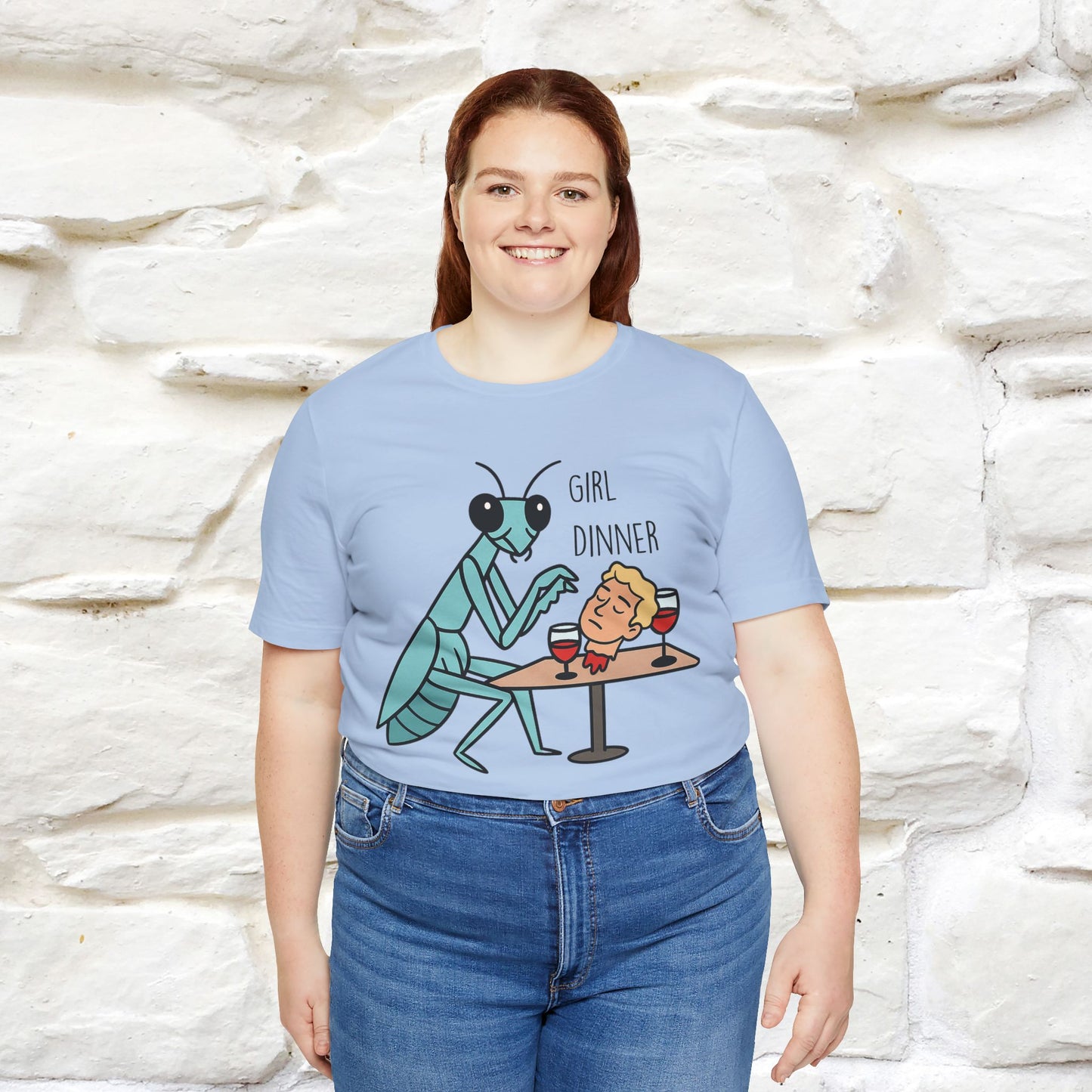 "Girl Dinner" Funny T-shirt |Nunu&Miao Studio - Nunu&Miao Studio