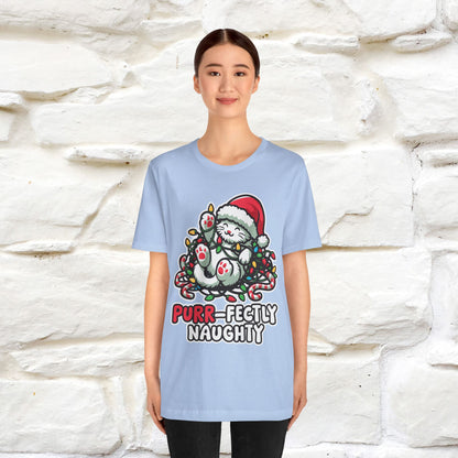 “Purr-Fectly Naughty” | Cat T-Shirt | Nunu&Miao Studio