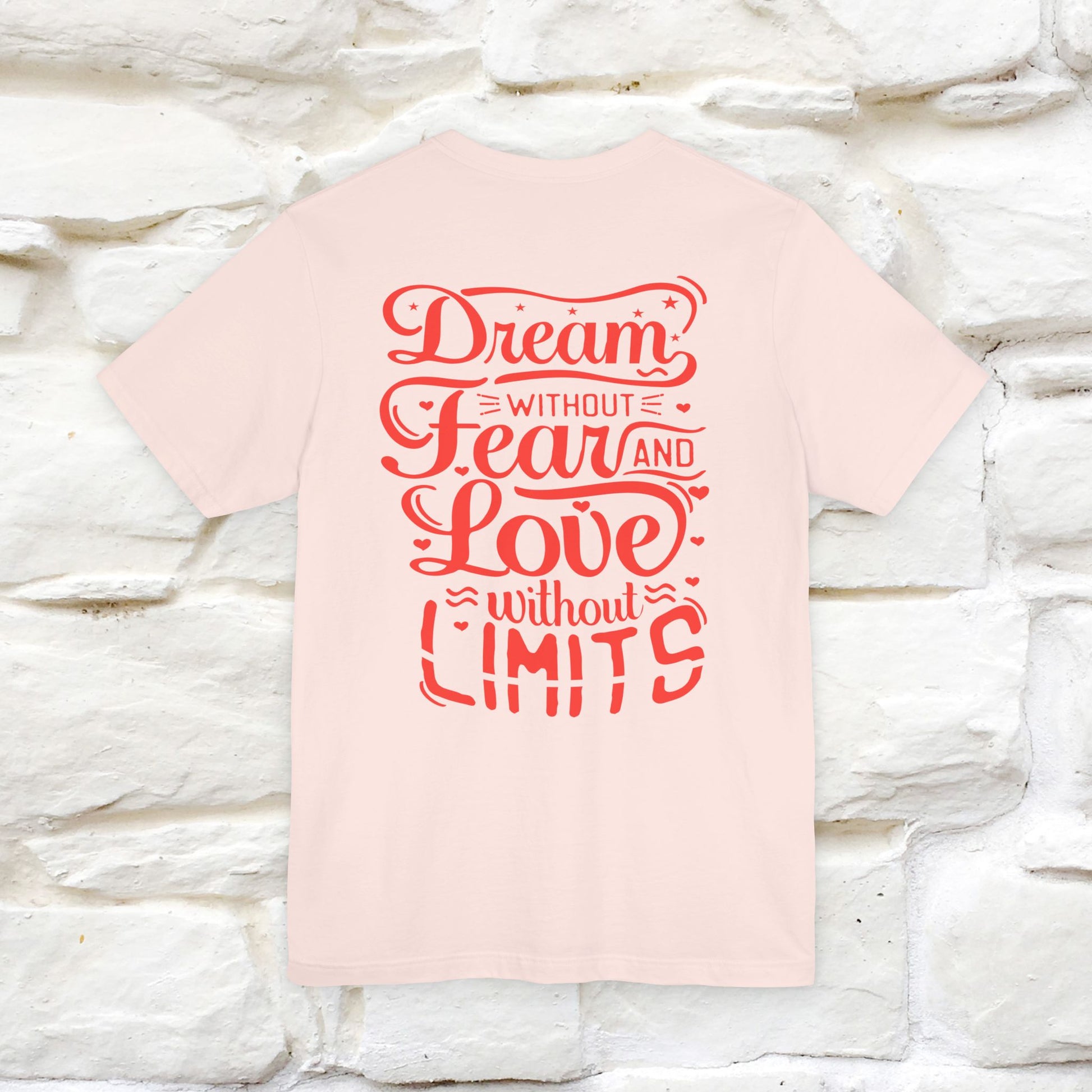"Dream Without Fear And Love Without Limits'' Cat T-Shirt | Front & Back Design | Nunu&Miao Studio - Nunu&Miao Studio