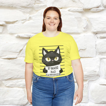 "Bad Cattitude" T-Shirt for Men & Women | 100% Cotton* - Nunu&Miao Studio
