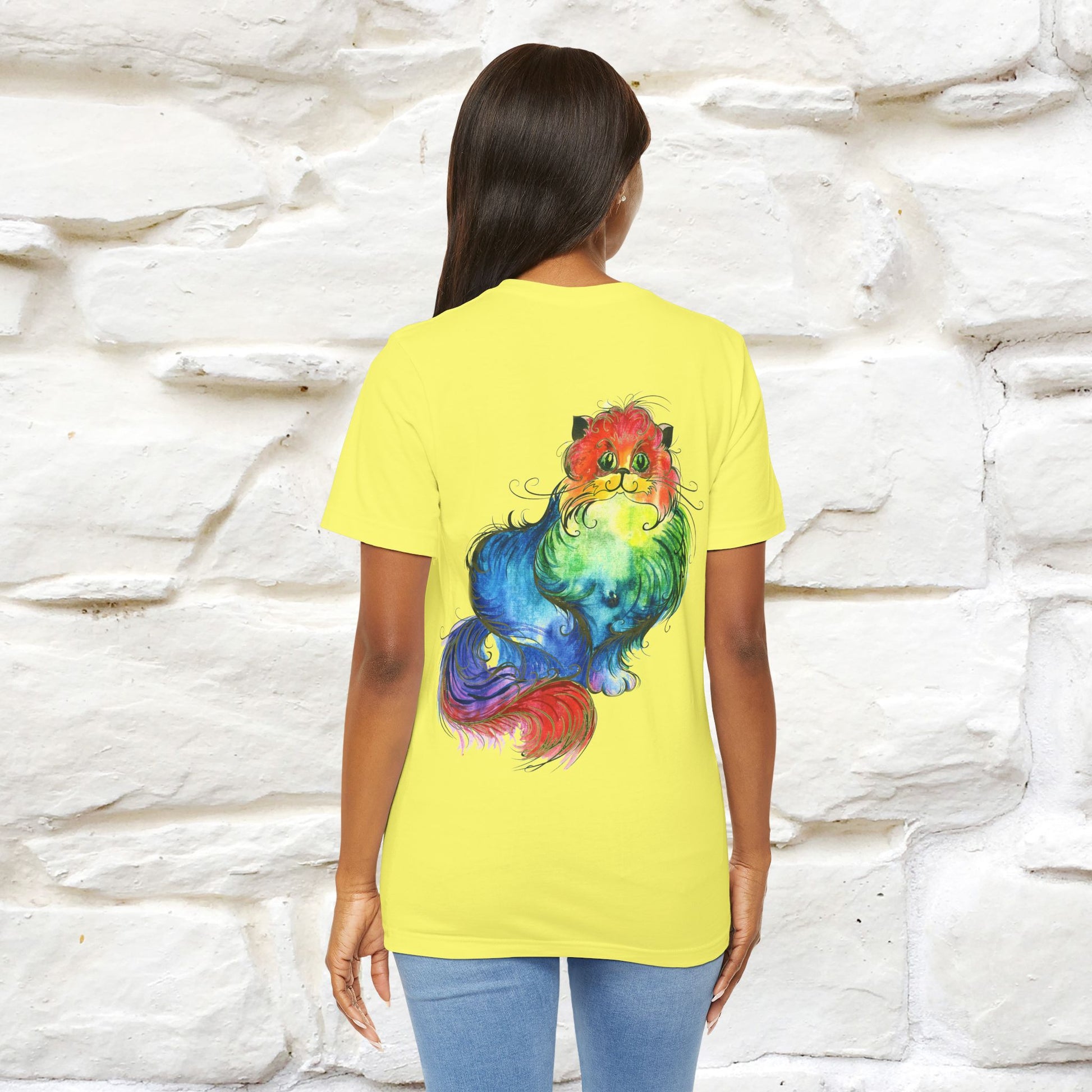 "Il Pittore'' Cat T-Shirt Front and Back Design | Nunu&Miao Studio - Nunu&Miao Studio