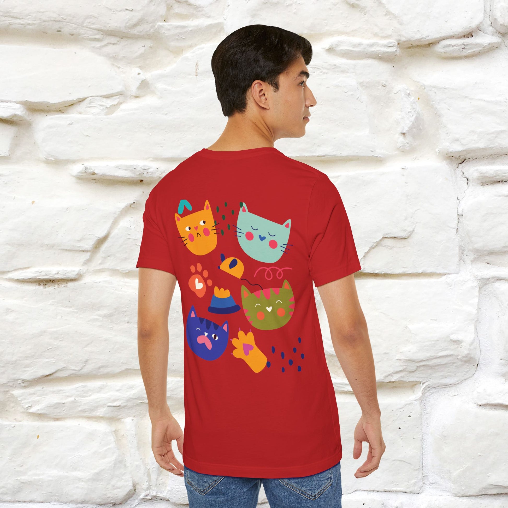 ''The Power Of Meow'' Cat T-Shirt Front and Back Design | Nunu&Miao Studio - Nunu&Miao Studio