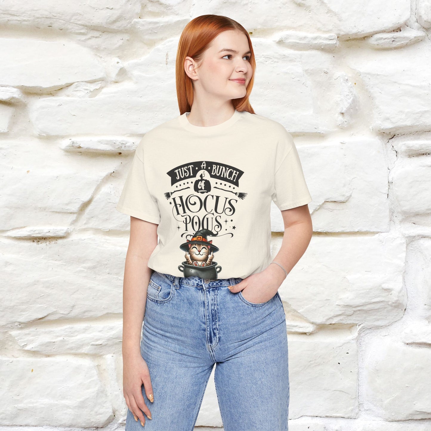 "Just A Bunch Of Hocus Pocus" Cat  T-shirt |Nunu&Miao Studio - Nunu&Miao Studio