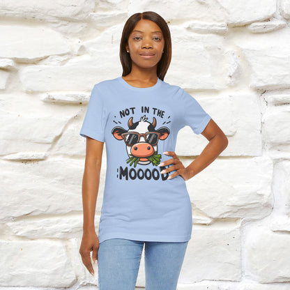 Not In The Moood – Funny Cow Pun T-Shirt | Nunu & Miao Studio - Nunu&Miao Studio