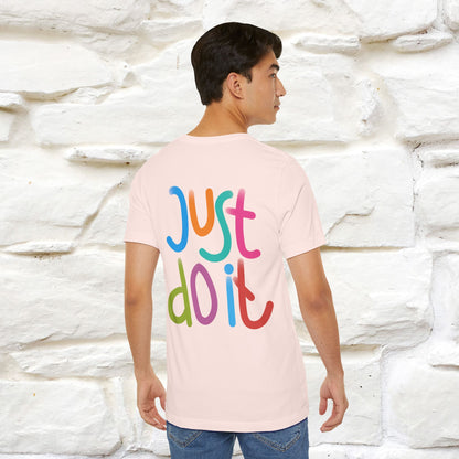 "Yes, Just Do It" Cat T-Shirt| Front & Back Design | Nunu&Miao Studio - Nunu&Miao Studio