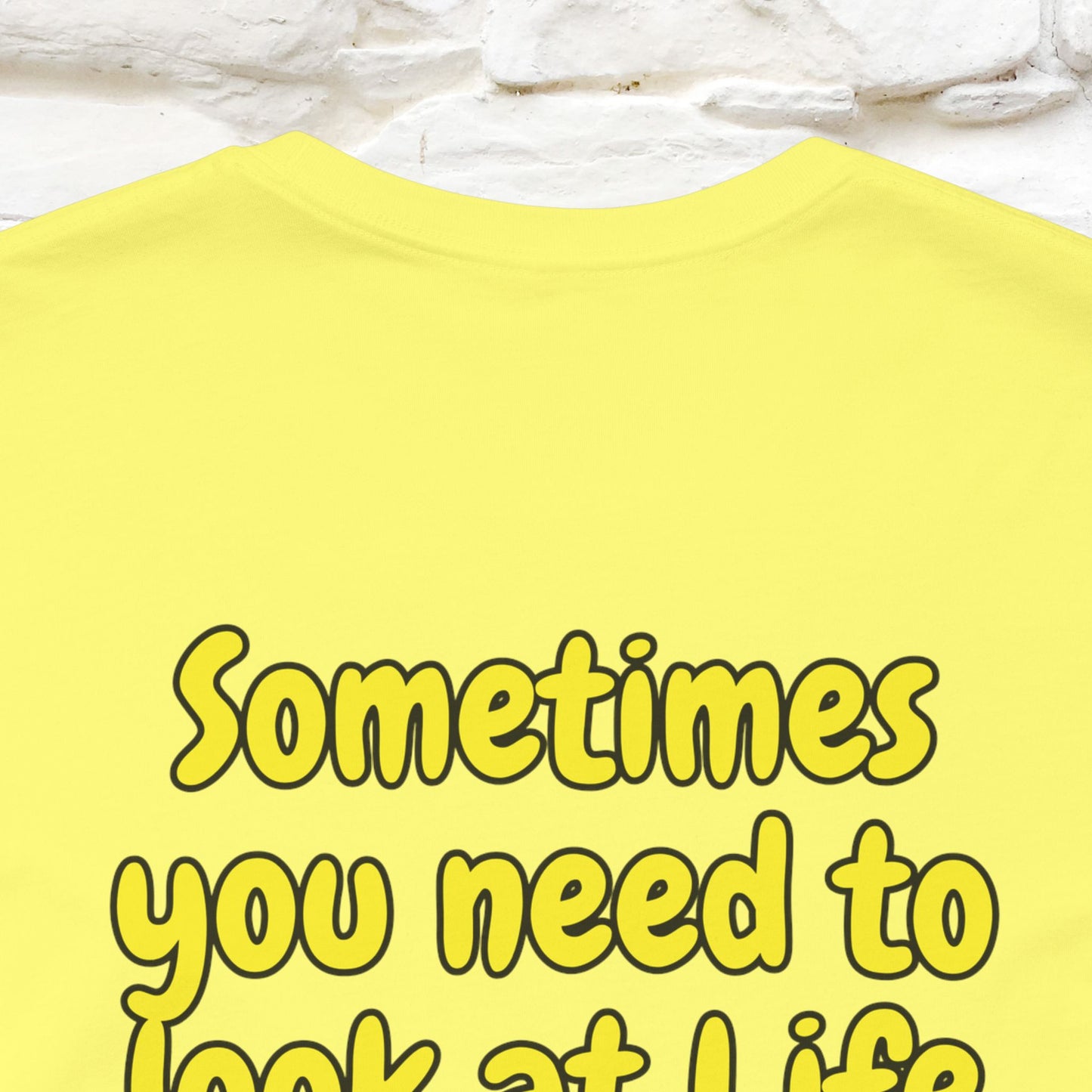 "Sometimes You Need to Look at Life from a Different Perspective" Cat T-Shirt | Front & Back Design | Nunu&Miao Studio - Nunu&Miao Studio