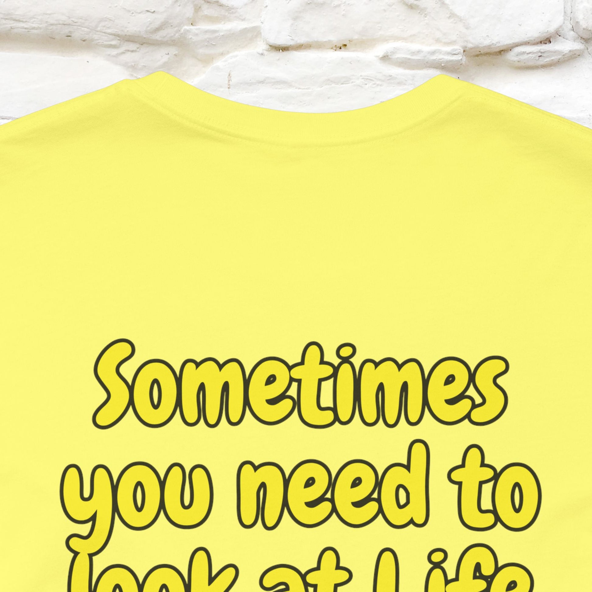 "Sometimes You Need to Look at Life from a Different Perspective" Cat T-Shirt | Front & Back Design | Nunu&Miao Studio - Nunu&Miao Studio