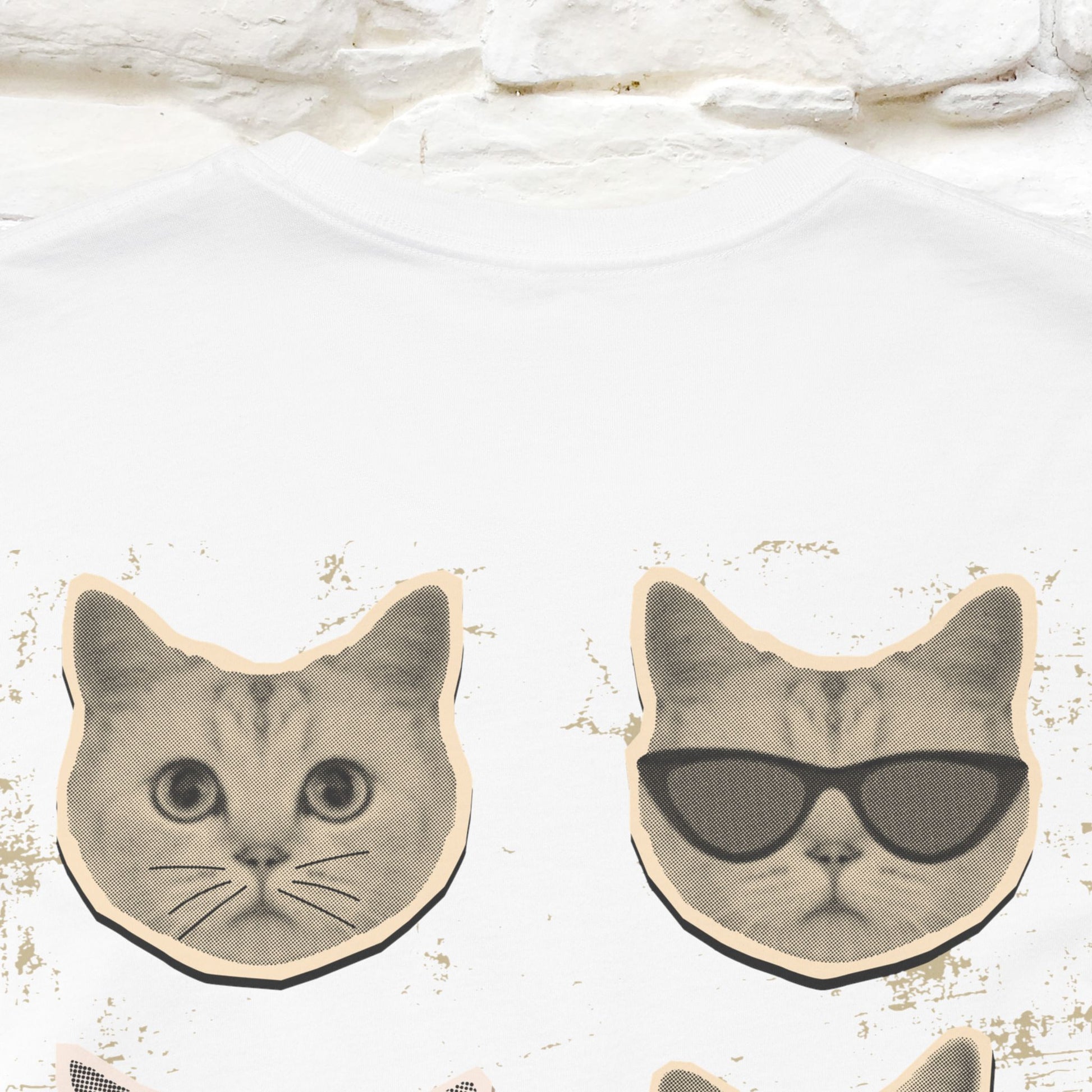 ''Vintage Cat''  Cat T-Shirt | Nunu&Miao Studio - Nunu&Miao Studio