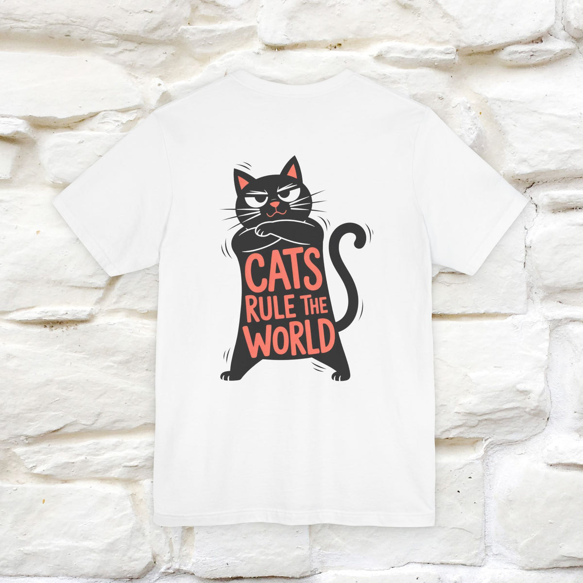 “Cats Rule The World” |Cat T-Shirt | Front & Back Design | Nunu&Miao Studio