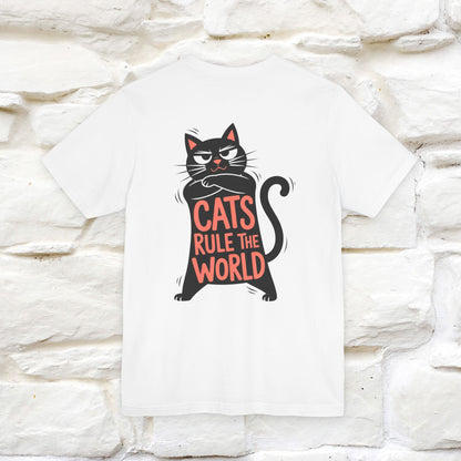 “Cats Rule The World” |Cat T-Shirt | Front & Back Design | Nunu&Miao Studio
