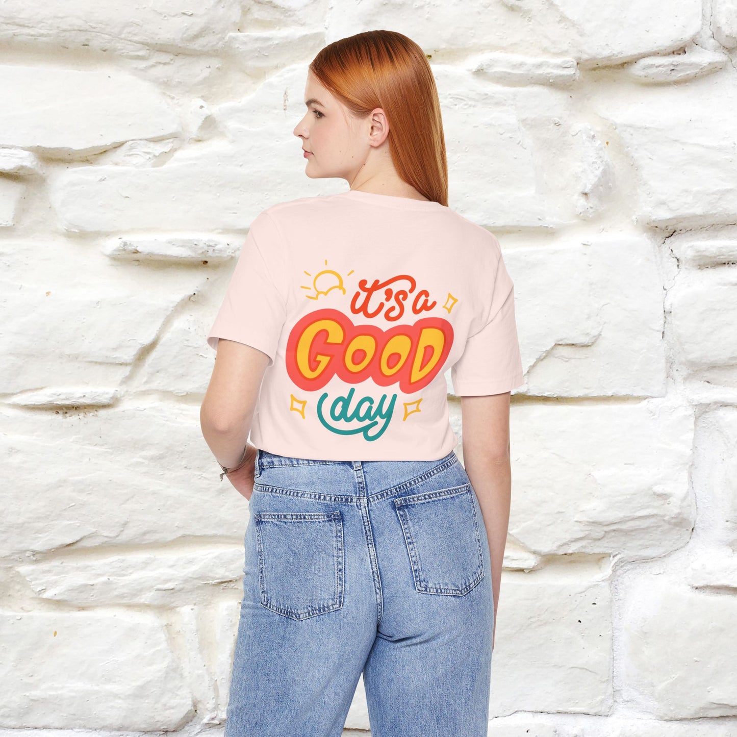 ""It's A Good Day" Cat T-Shirt| Front & Back Design | Nunu&Miao Studio - Nunu&Miao Studio