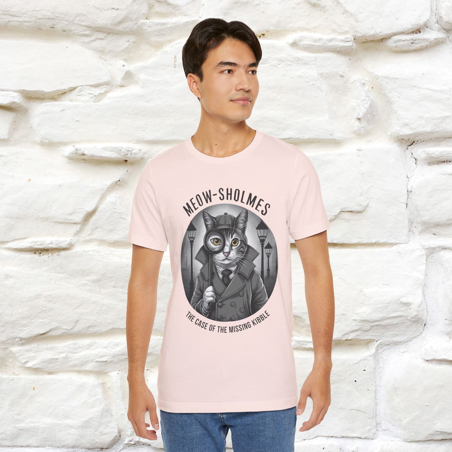 ''Meow-Sholmes: The Case of the Missing Kibble'' | Detective Cat Tee | Nunu&Miao Studio - Nunu&Miao Studio