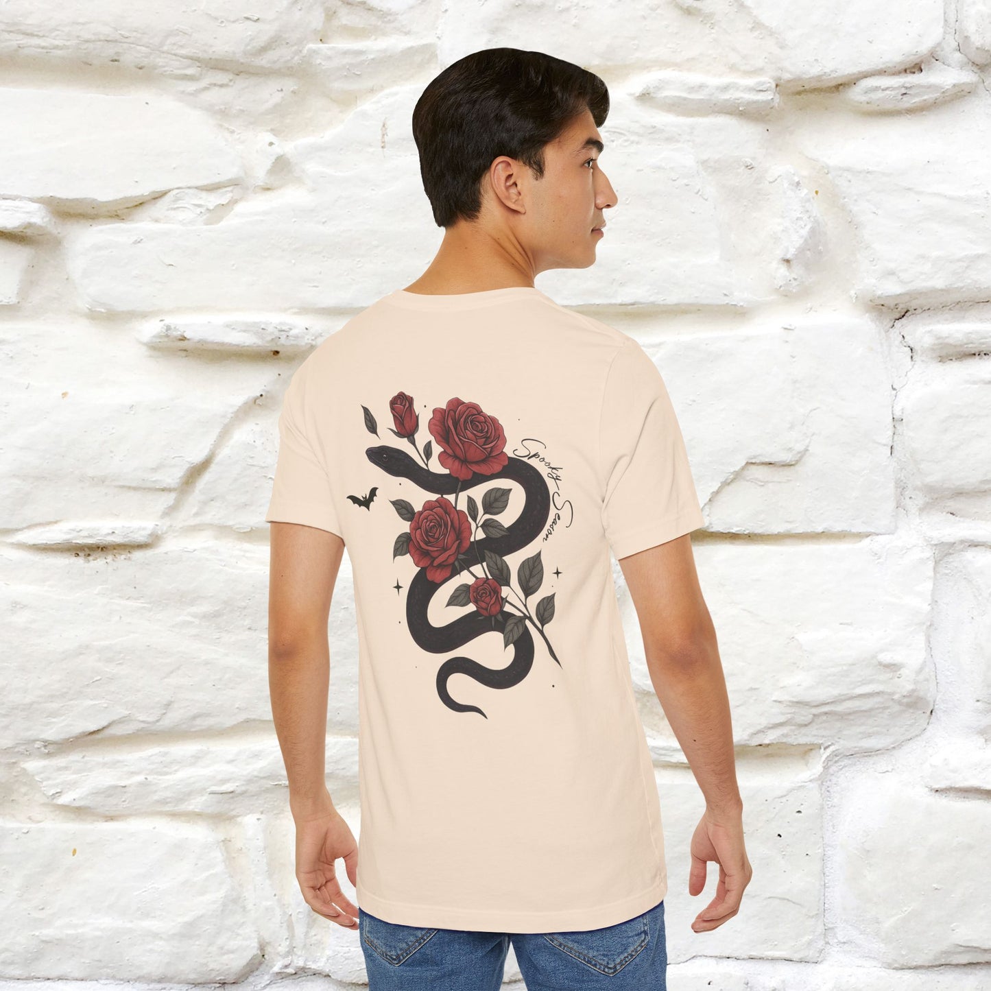 "The Rose and The Snake " Halloween T-shirt |Nunu&Miao Studio - Nunu&Miao Studio