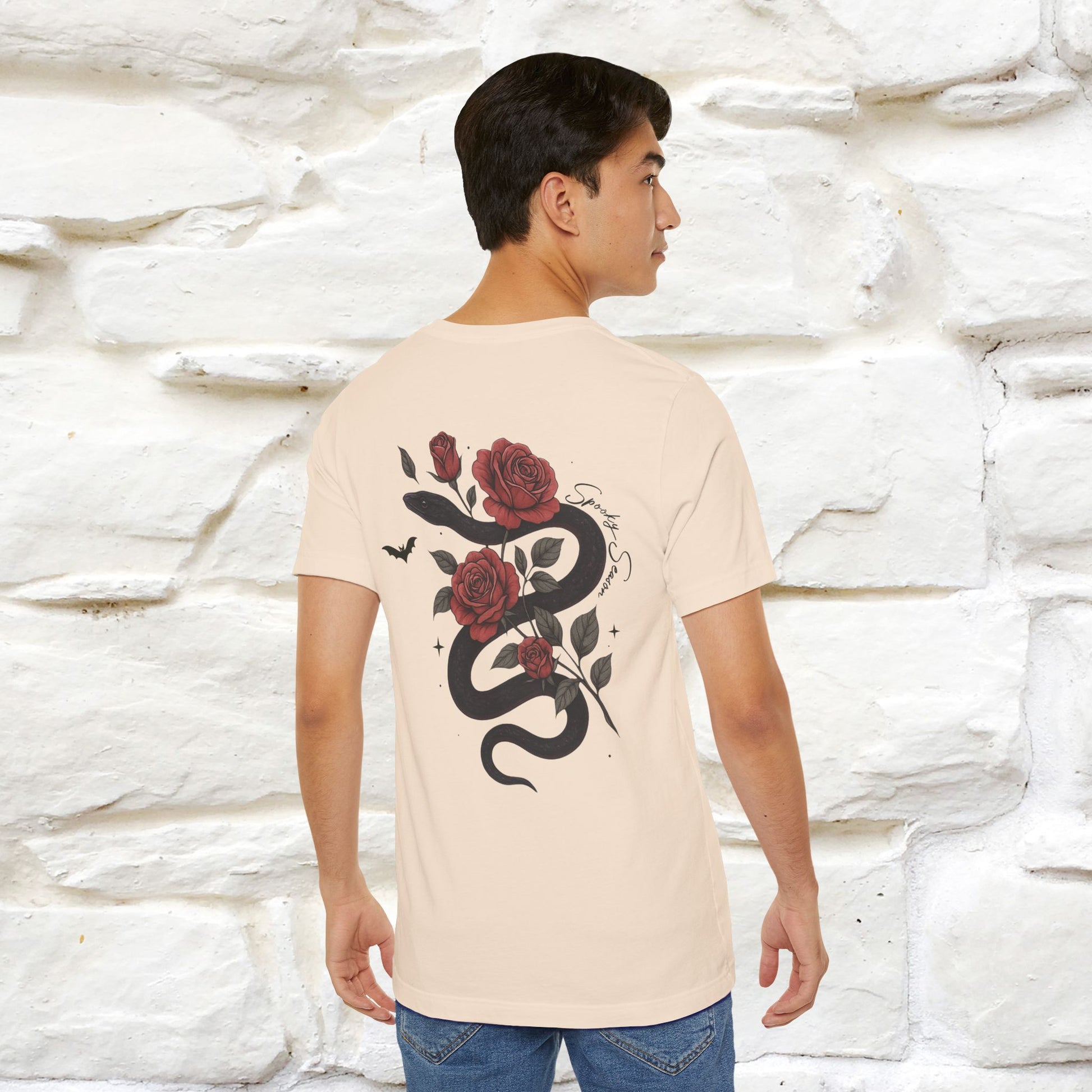 "The Rose and The Snake " Halloween T-shirt |Nunu&Miao Studio - Nunu&Miao Studio
