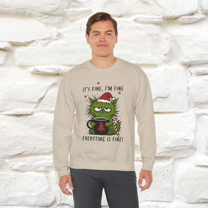 ''It's Fine, Iam Fine...'' |Christmas Sweatshirt | Nunu&Miao Studio