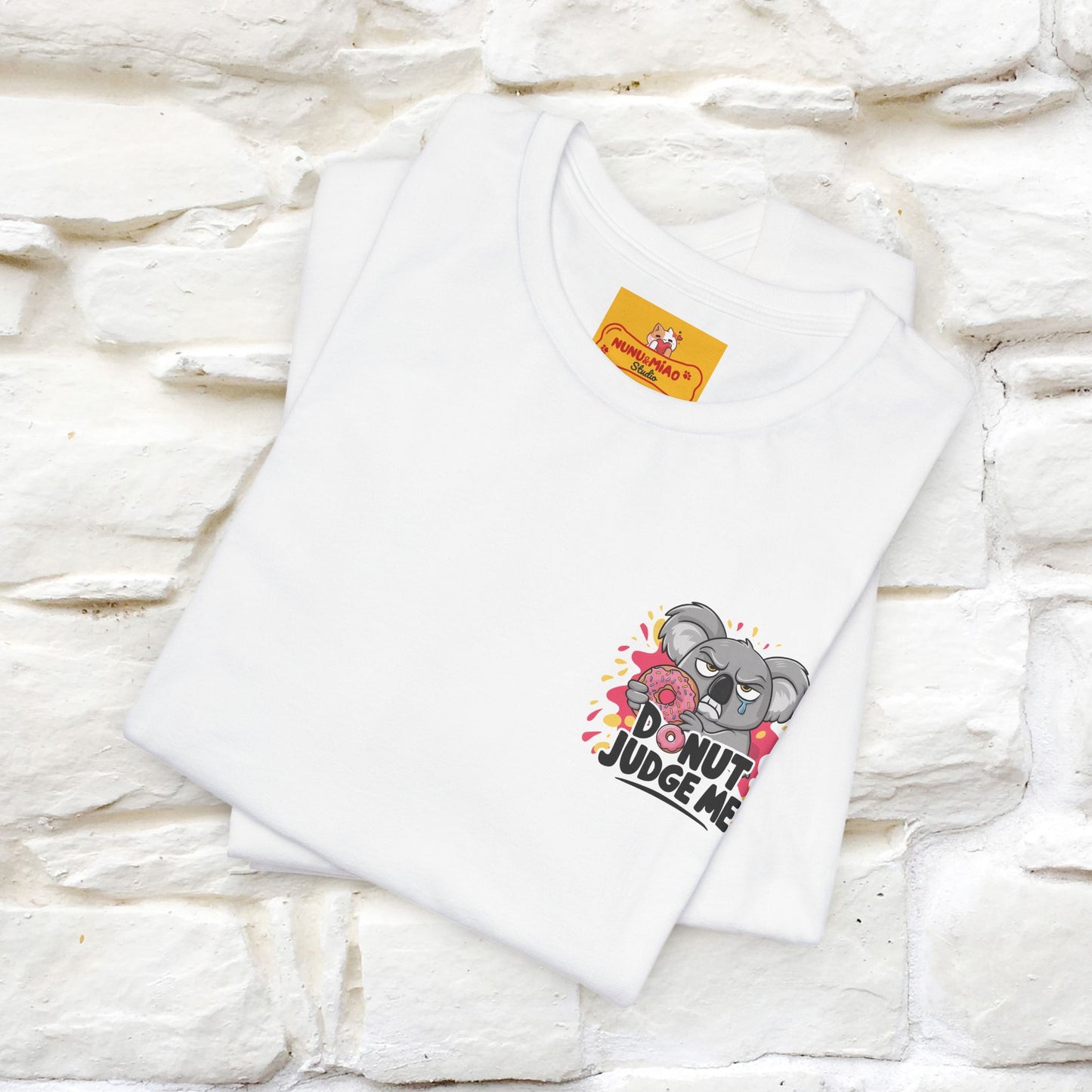 "Donut Judge Me " |Funny  T-Shirt | Front & Back Design | Nunu&Miao Studio - Nunu&Miao Studio