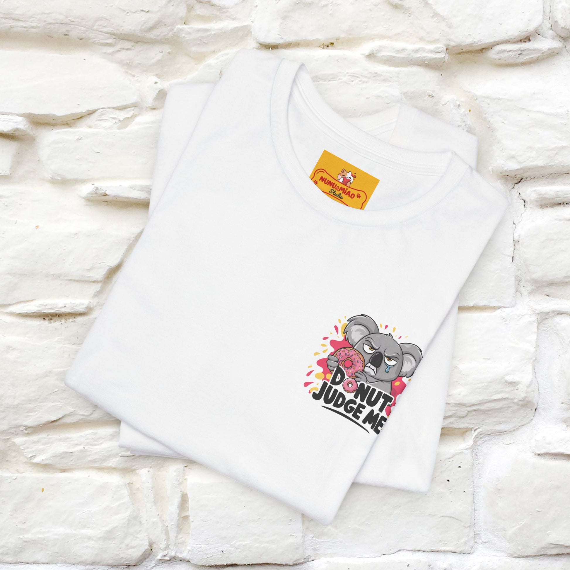 "Donut Judge Me " |Funny  T-Shirt | Front & Back Design | Nunu&Miao Studio - Nunu&Miao Studio