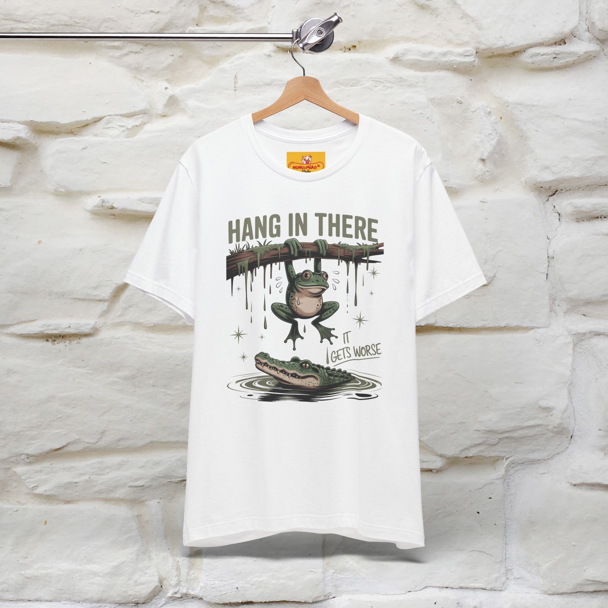 "Hang In There" Funny T-shirt |Nunu&Miao Studio - Nunu&Miao Studio