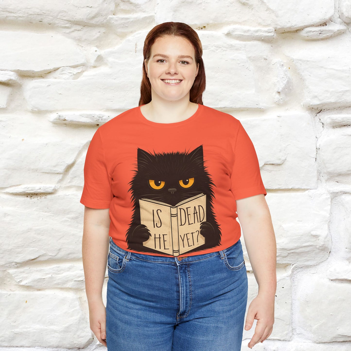 "Is He Dead Yet" |Cat T-Shirt | Nunu&Miao Studio - Nunu&Miao Studio