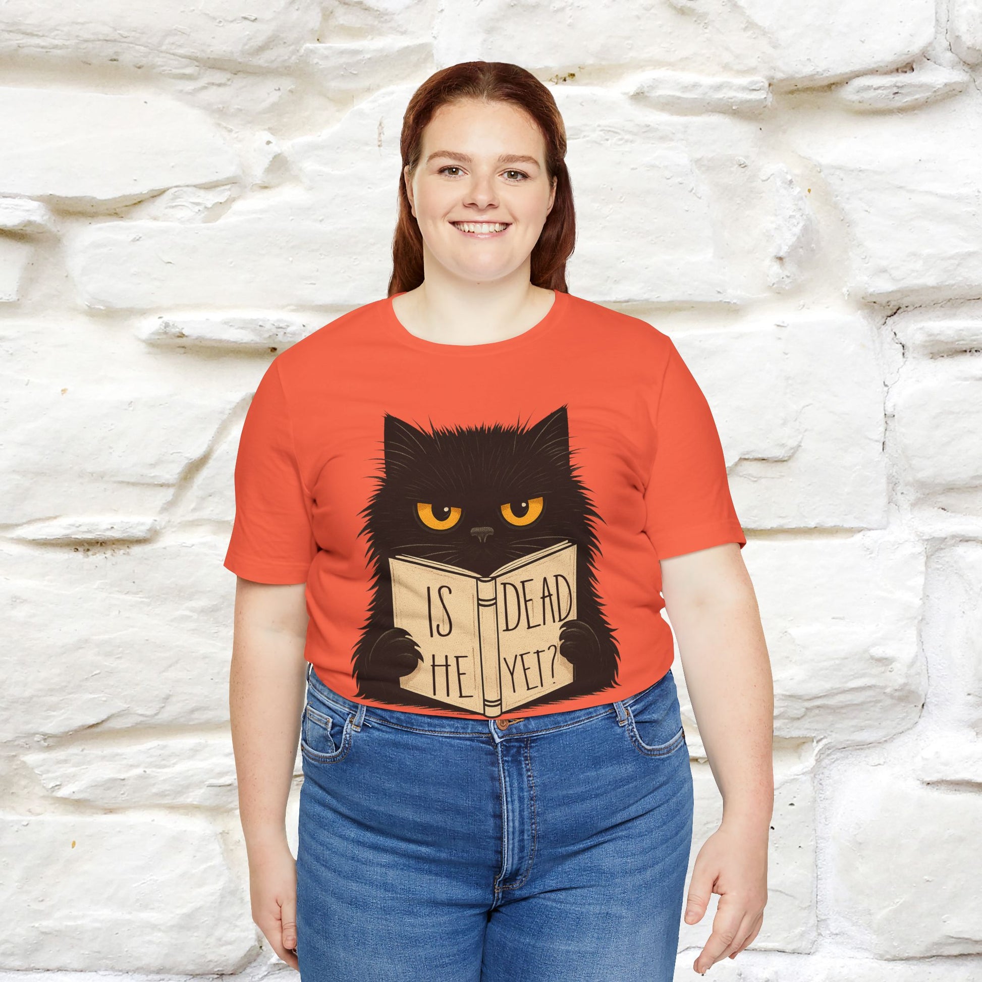 "Is He Dead Yet" |Cat T-Shirt | Nunu&Miao Studio - Nunu&Miao Studio