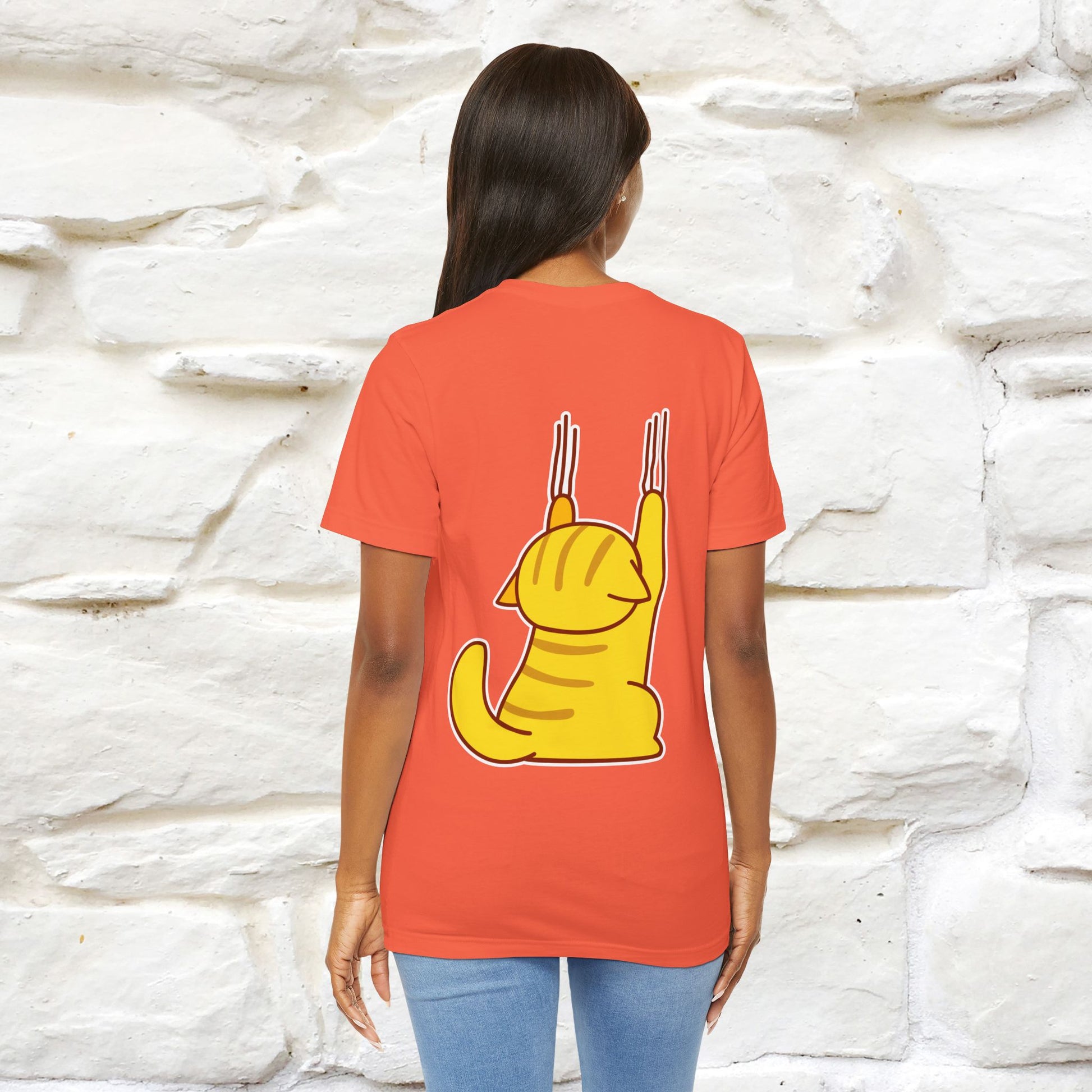 "It's Meawday" Cat T-shirt | Front & Back Design | Nunu&Miao Studio - Nunu&Miao Studio