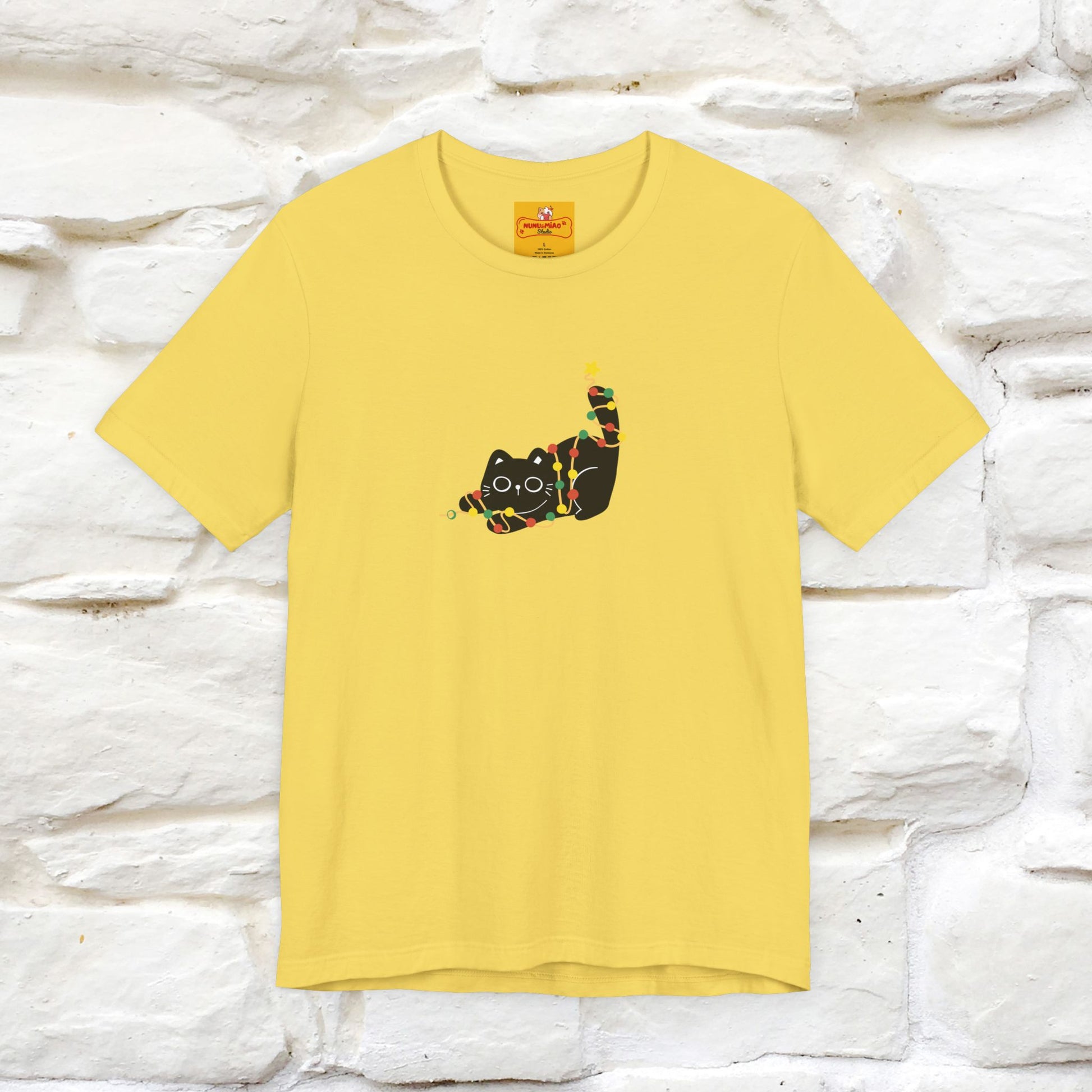 ''Be The Light" Cat T-Shirt| Front & Back Design | Nunu&Miao Studio - Nunu&Miao Studio