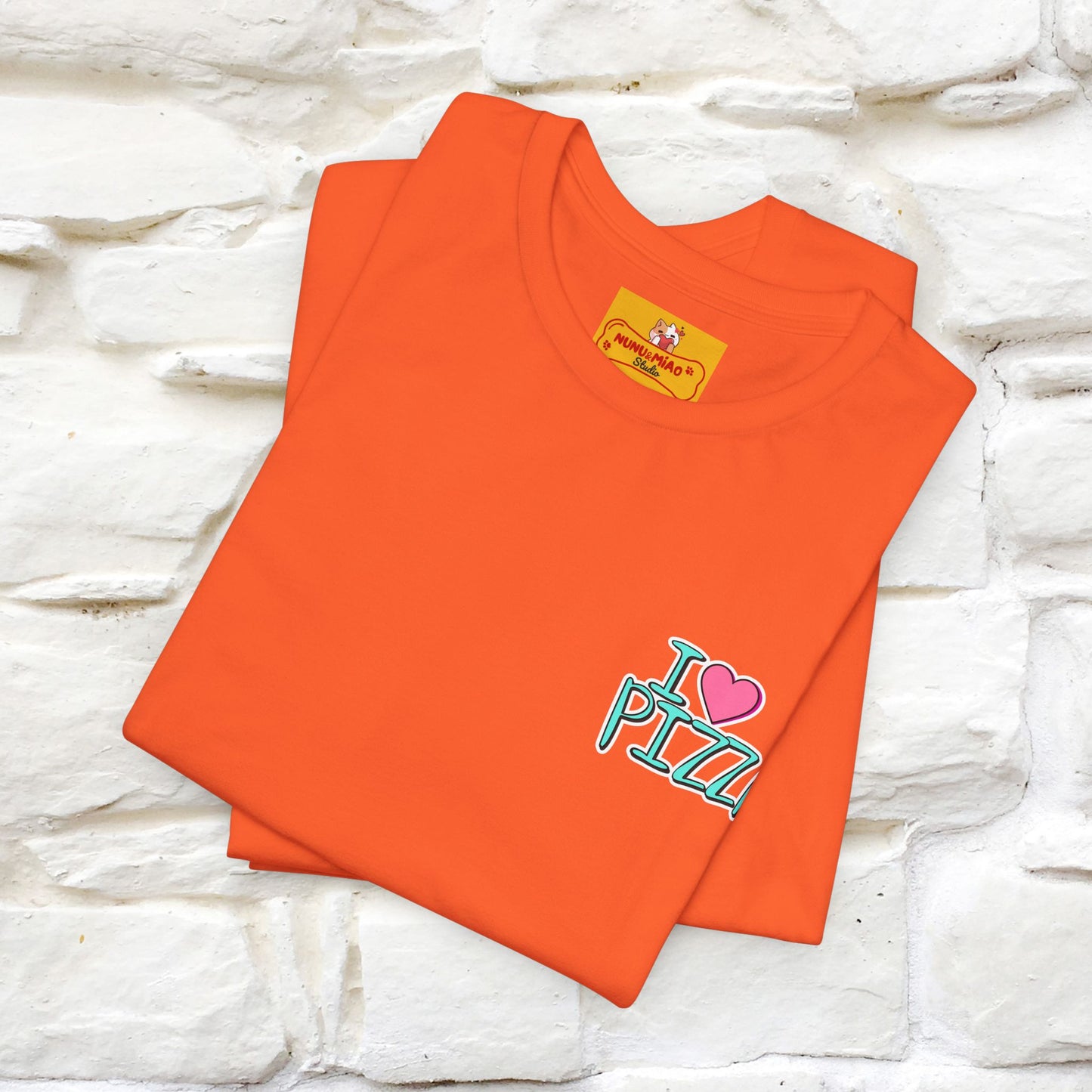 "I Love Pizza"| Cat T-shirt | Nunu&Miao Studio - Nunu&Miao Studio