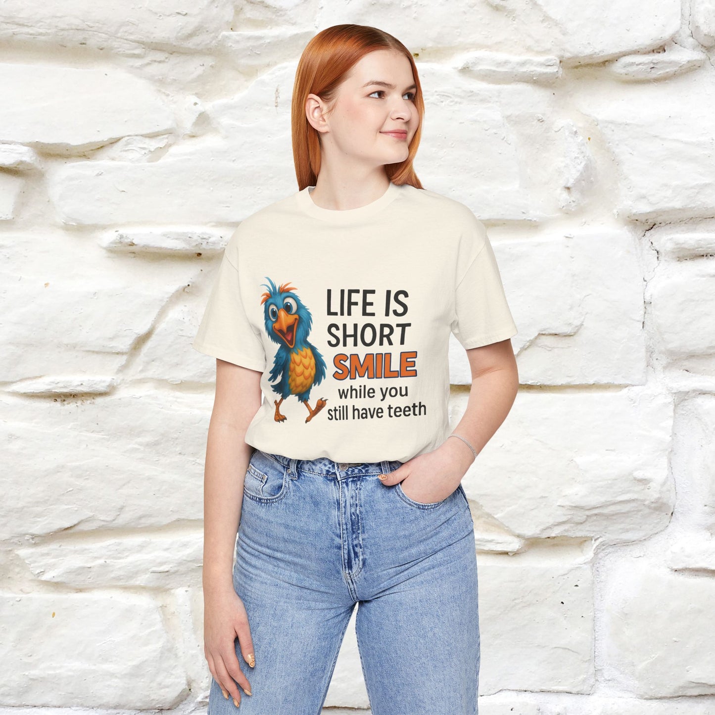 "Life Is Short Smile While ..." |Funny T-Shirt | Nunu&Miao Studio - Nunu&Miao Studio