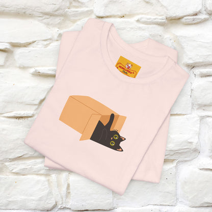 "Think Like There Is No Box" Cat T-Shirt| Front & Back Design | Nunu&Miao Studio - Nunu&Miao Studio