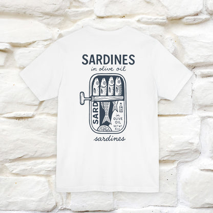 "Sardines In Olive Oil" Cute T-shirt | Front & Back Design|Nunu&Miao Studio - Nunu&Miao Studio