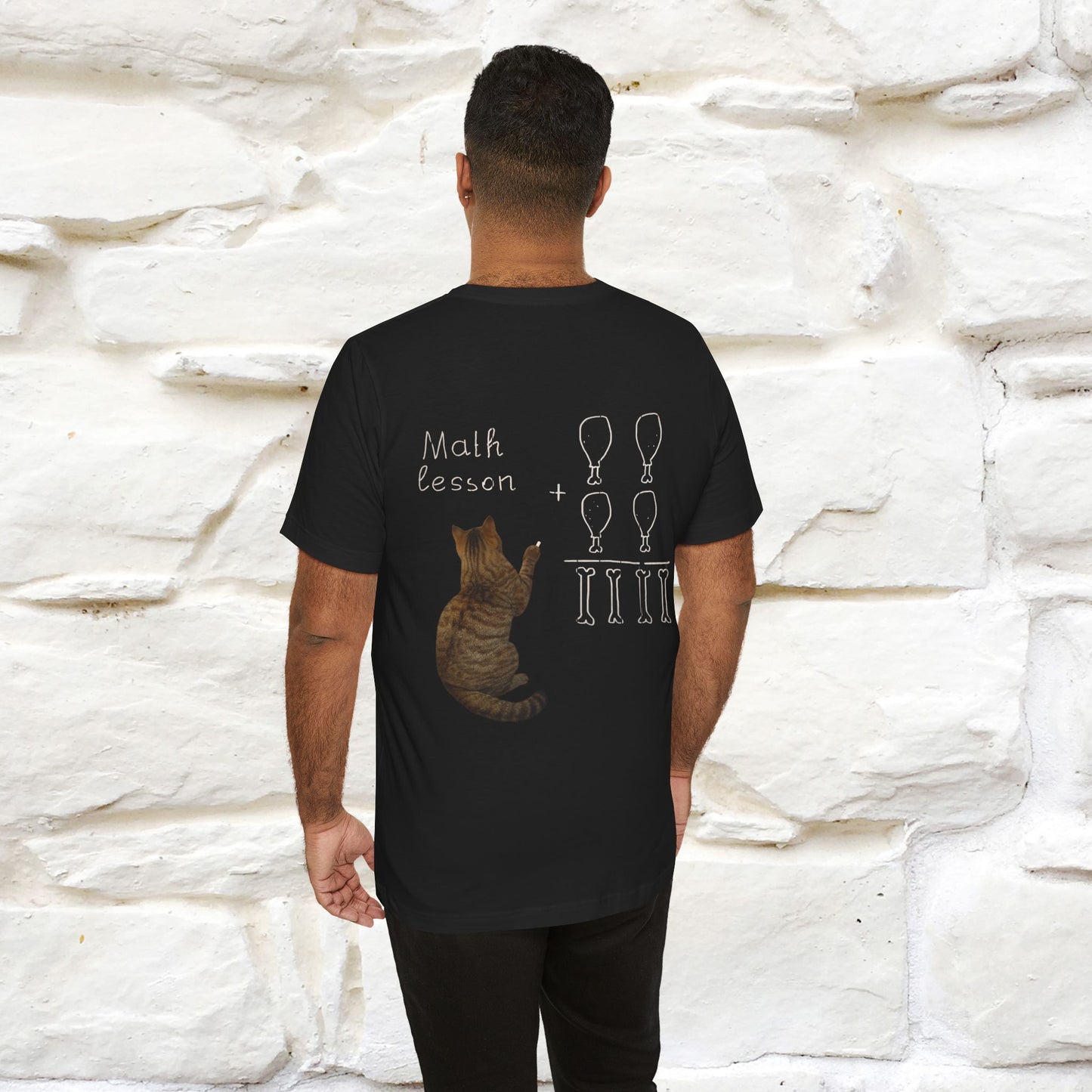 “Math teachers have too many functions.”|  Cat T-Shirt | Front & Back Design | Nunu&Miao Studio