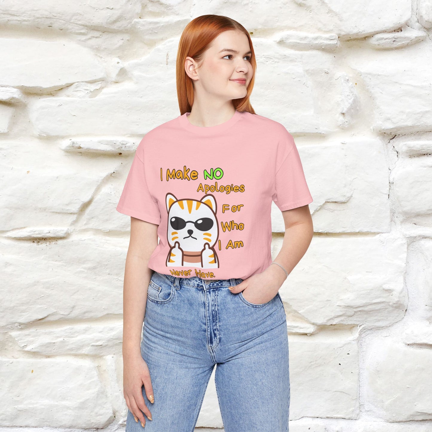"I Make No Apologies... " |Cat T-Shirt | Nunu&Miao Studio - Nunu&Miao Studio