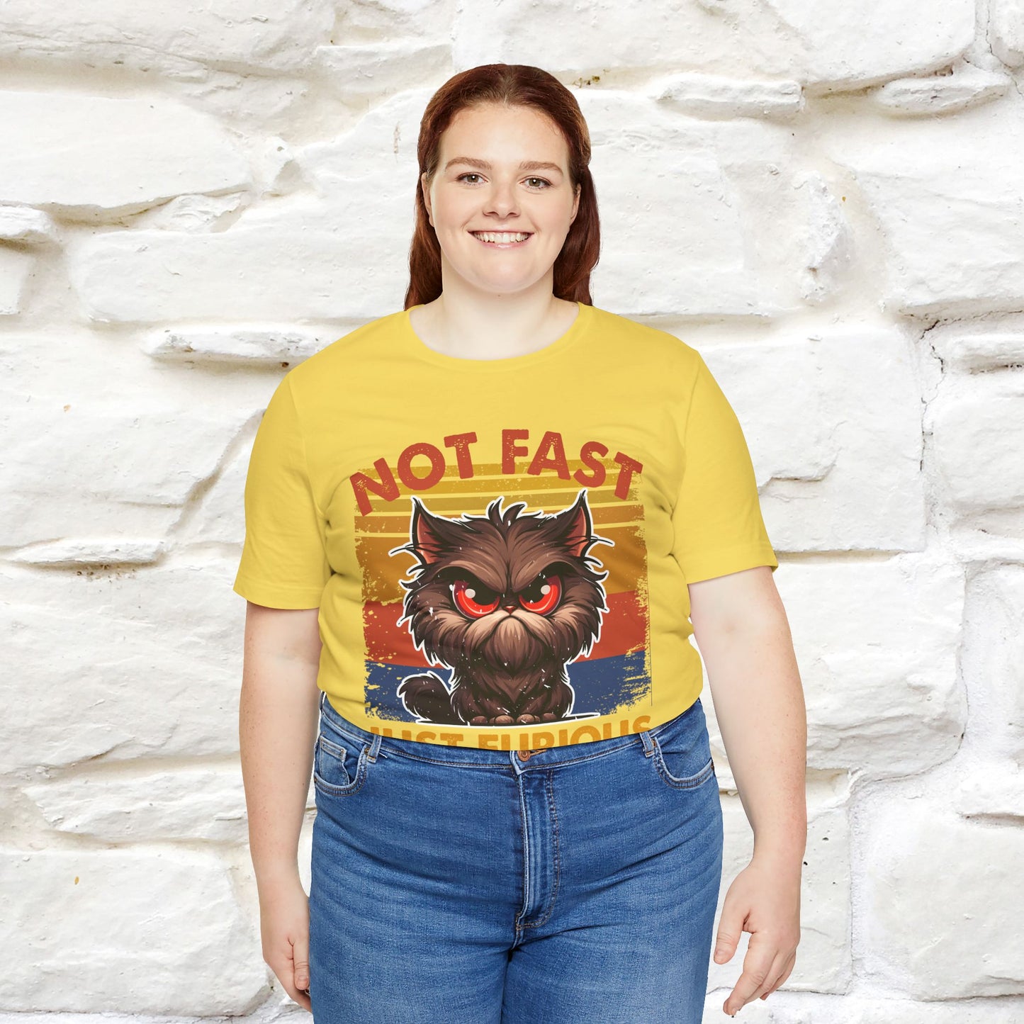 Not Fast, Just Furious |  Sarcastic Cat T-Shirt | Nunu&Miao Studio - Nunu&Miao Studio