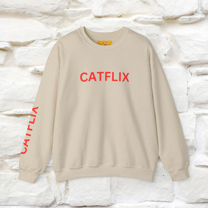 "Catflix'' |Cat Sweatshirt | Nunu&Miao Studio